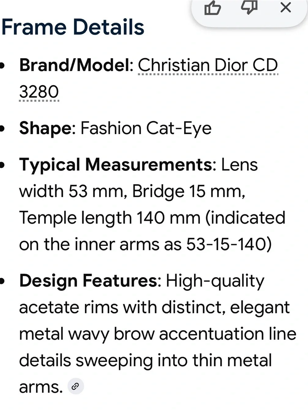 Dior Women's Tortoiseshell Cat-Eye Glasses - Brown & Black